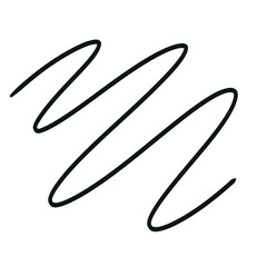 Hand Drawn Wavy Line Doodle PNG
