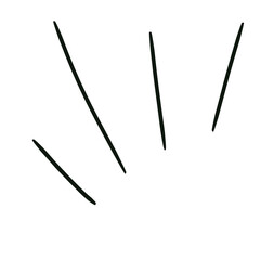 Hand Drawn Burst Lines Doodle PNG