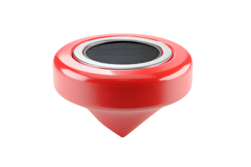 Red 3D location pin marker design element