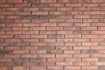Obraz premium Texture of red brick wall as background, closeup