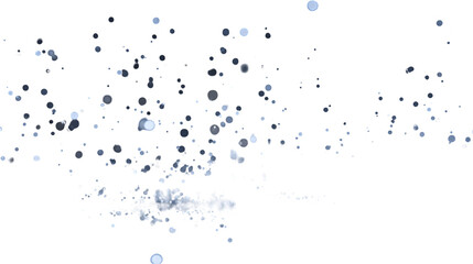Abstract blue and white splash on black background