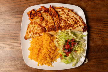 Quesadilla on a plate