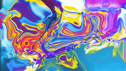Fototapeta premium Fluid Marble Texture with Organic Flow, Abstract Liquid Pattern with Wavy Structure, Melted Surface Design with Soft Transitions, Psychedelic Swirl Texture with Marble Effect