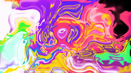 Obraz premium Fluid Marble Texture with Organic Flow, Abstract Liquid Pattern with Wavy Structure, Melted Surface Design with Soft Transitions, Psychedelic Swirl Texture with Marble Effect