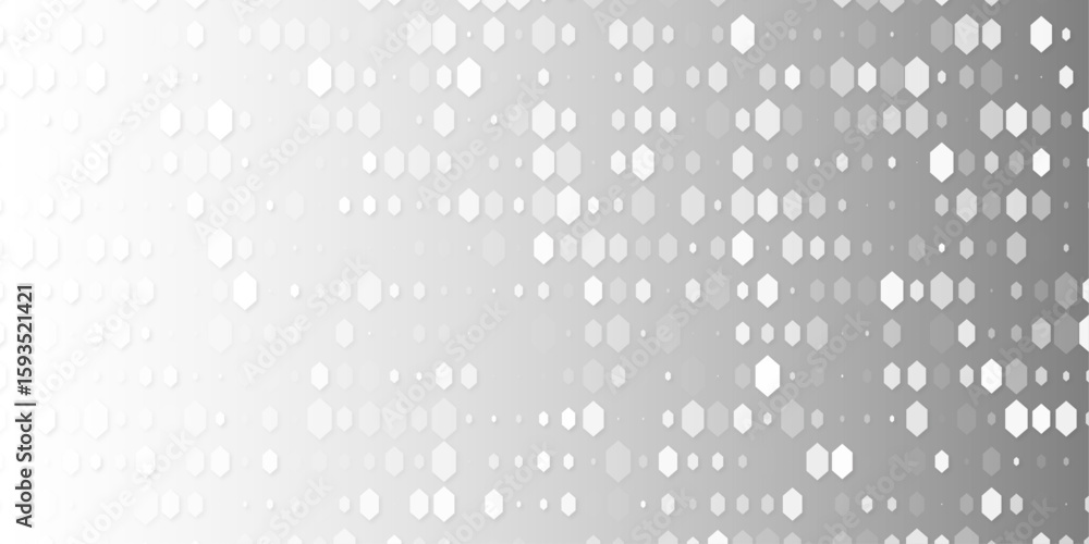 Poster abstract pattern featuring gray hexagons. the design should be modern, minimalistic, and uniform, wi