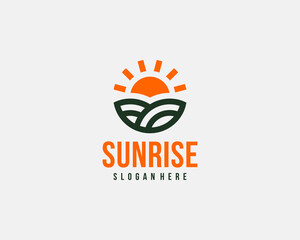 Nature sunrise logo