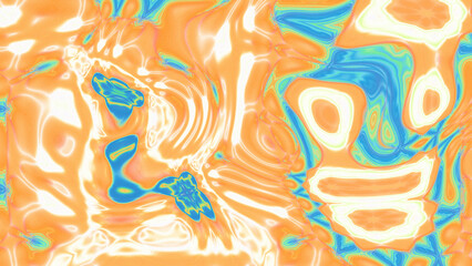 Obraz premium Fluid Marble Texture with Organic Flow, Abstract Liquid Pattern with Wavy Structure, Melted Surface Design with Soft Transitions, Psychedelic Swirl Texture with Marble Effect