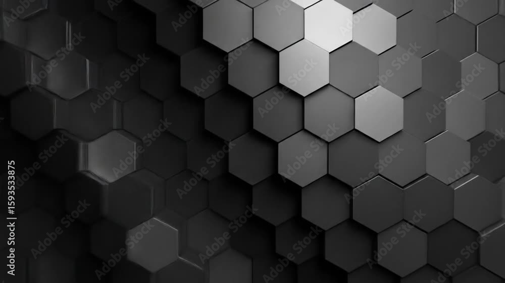 Poster abstract geometric hexagon background pattern