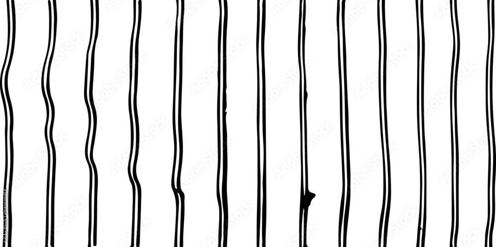 Poster abstract composition featuring a set black stick or line element on a clean white background.