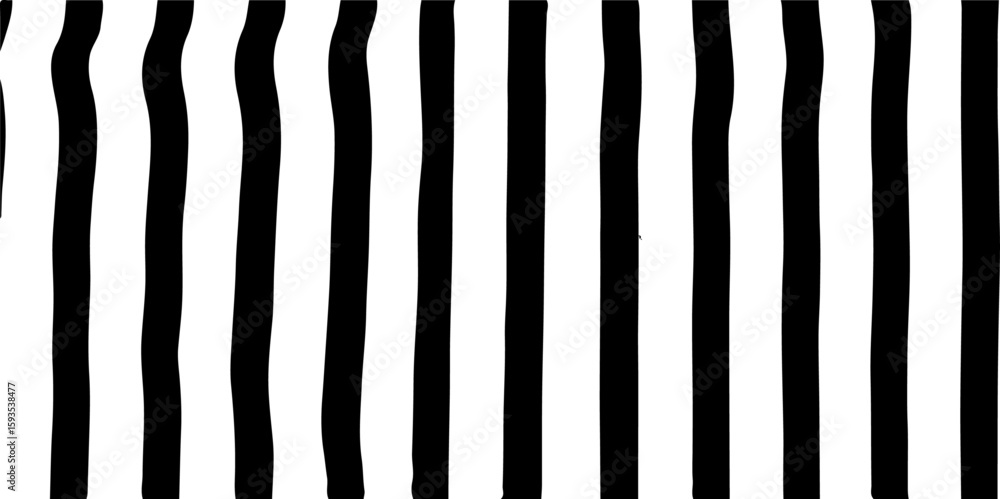 Poster abstract composition featuring a set black stick or line element on a clean white background.