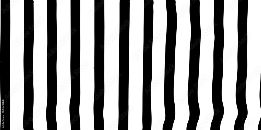 Poster abstract composition featuring a set black stick or line element on a clean white background.