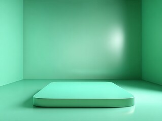 Rectangular Platform in Green Room