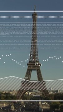 The eiffel tower in paris from the trocadero