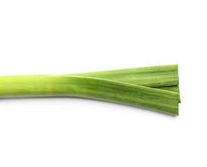 Fresh leek on white background