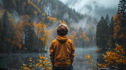 Golden Chill: Adventure in Winter Glow