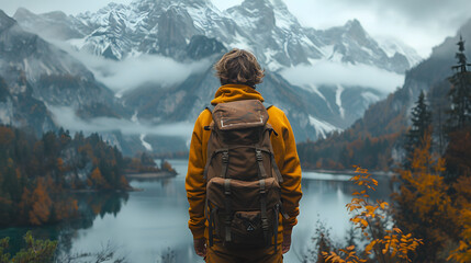 Golden Chill: Adventure in Winter Glow