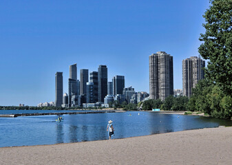 Toronto Lake Ontario waterfront with high rise apartment buildings