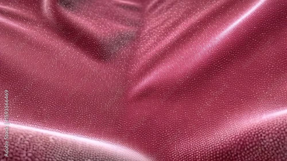 Poster fabric inspired texture rich deep red drapery textiles with soft elegant waves and curves
