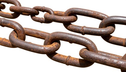 Fototapeta premium Rusty metal chain links