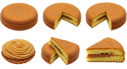 Delicious Soft Butter Cookies with Cream Filling and Caramel Swirl, Assorted Delicious Treats