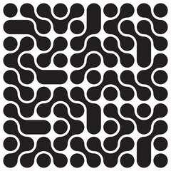  Seamless Abstract Geometric Blob Pattern Design