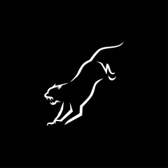 Tiger head Angry. Lightning. Esport logo