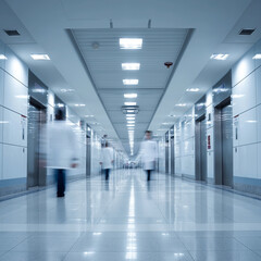 Naklejka premium corridor in the airport