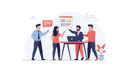 Collaborative Business Meeting: Teamwork and Strategy