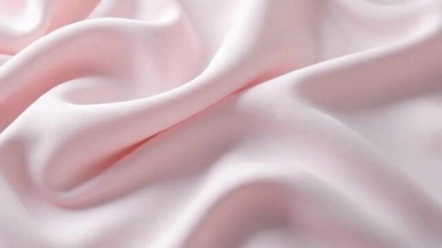 Gentle waves flow through luxurious pink silk fabric providing a soft and elegant aesthetic ideal for backgrounds.