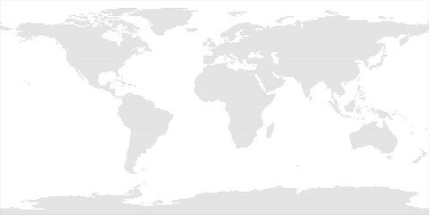 World vector map in line-filled style with bounding box (PPT-compatible & fully editable)