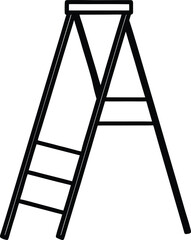 ladder isolated on white background