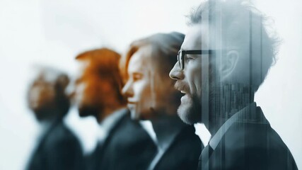 processing of financial data on a variety of businesspeople in an office - Powered by Adobe