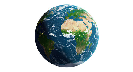 Obraz premium 3D Illustrated Globe Depicting Earth with Detailed Continents and Oceans