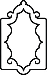 decorative frame with floral pattern