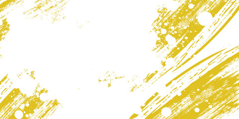 Yellow Grunge Sport Background with Paint Streaks