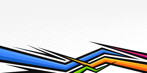 Fototapeta premium Modern Automotive Livery Background for Wrap and Sticker Graphics