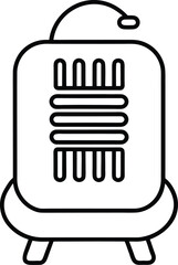 vector black button with a key