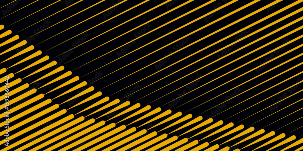 Poster black abstract backround with yellow curve line for backdrop or presentation