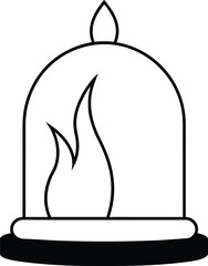 black cat with a heart