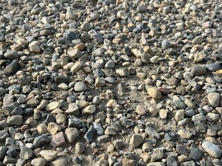 Outdoor Stone Surface Featuring Natural Pebbles