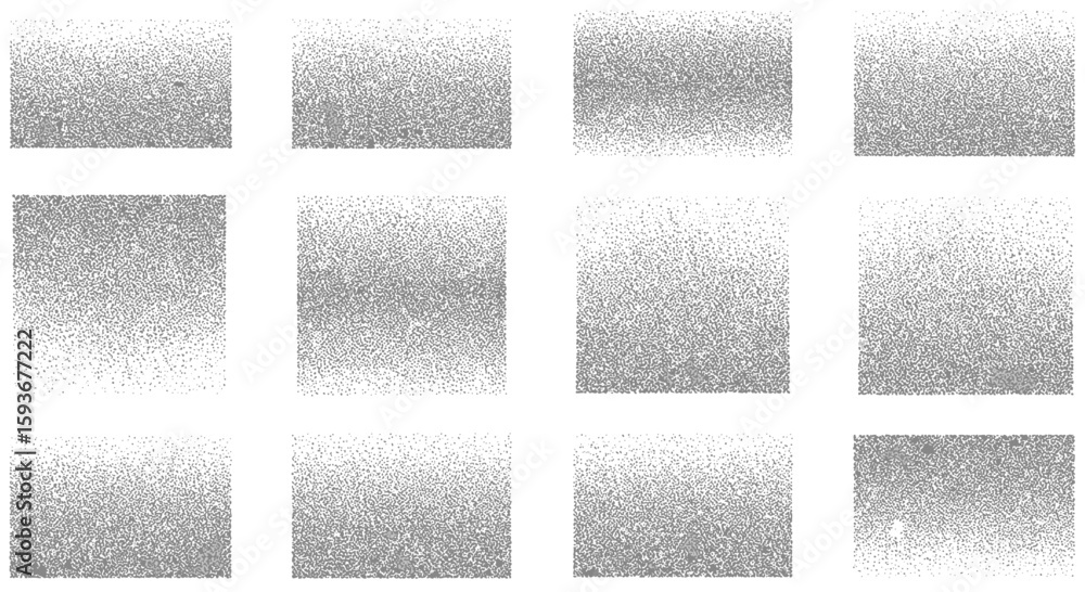 Poster stipple effect textures with varying densities for versatile design applications