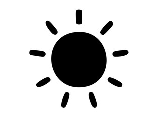 Summer Icon 02A: vector, illustration, splash, ink, icon, paint, art, design, sun