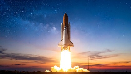 Rocket Launch Dawn  