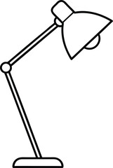 vector lamp isolated on white