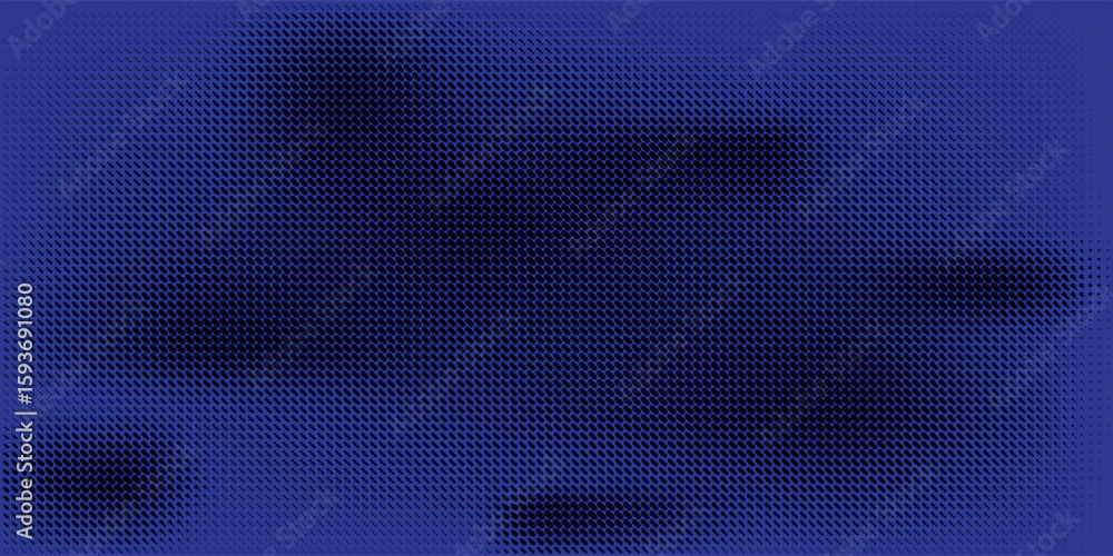 Poster blue halftone abstract background with dotted texture and modern gradient pattern.