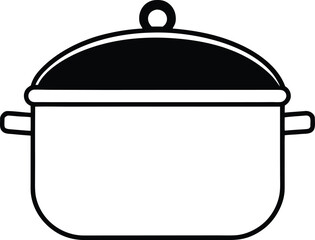 cooking pot vector illustration