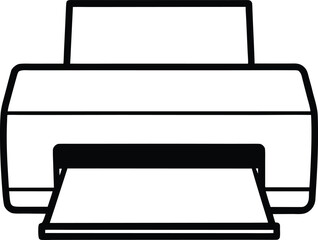 laser printer isolated on white