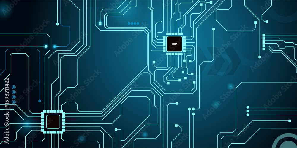 Aufkleber technology network line pattern vector background