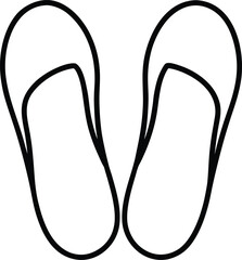 flip flops isolated on white