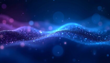 Quantum Blue Tech Grid Dynamic Gradient Matrix